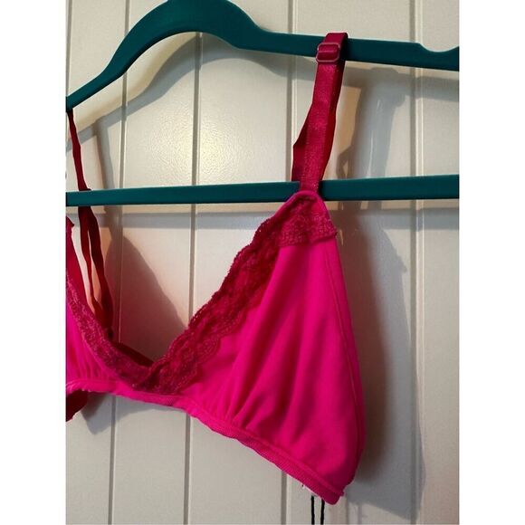 NWT One Teaspoon Revolve Fallen Angel Hot Pink Lace Bra Women Size 8 OT9831 - Picture 7 of 13